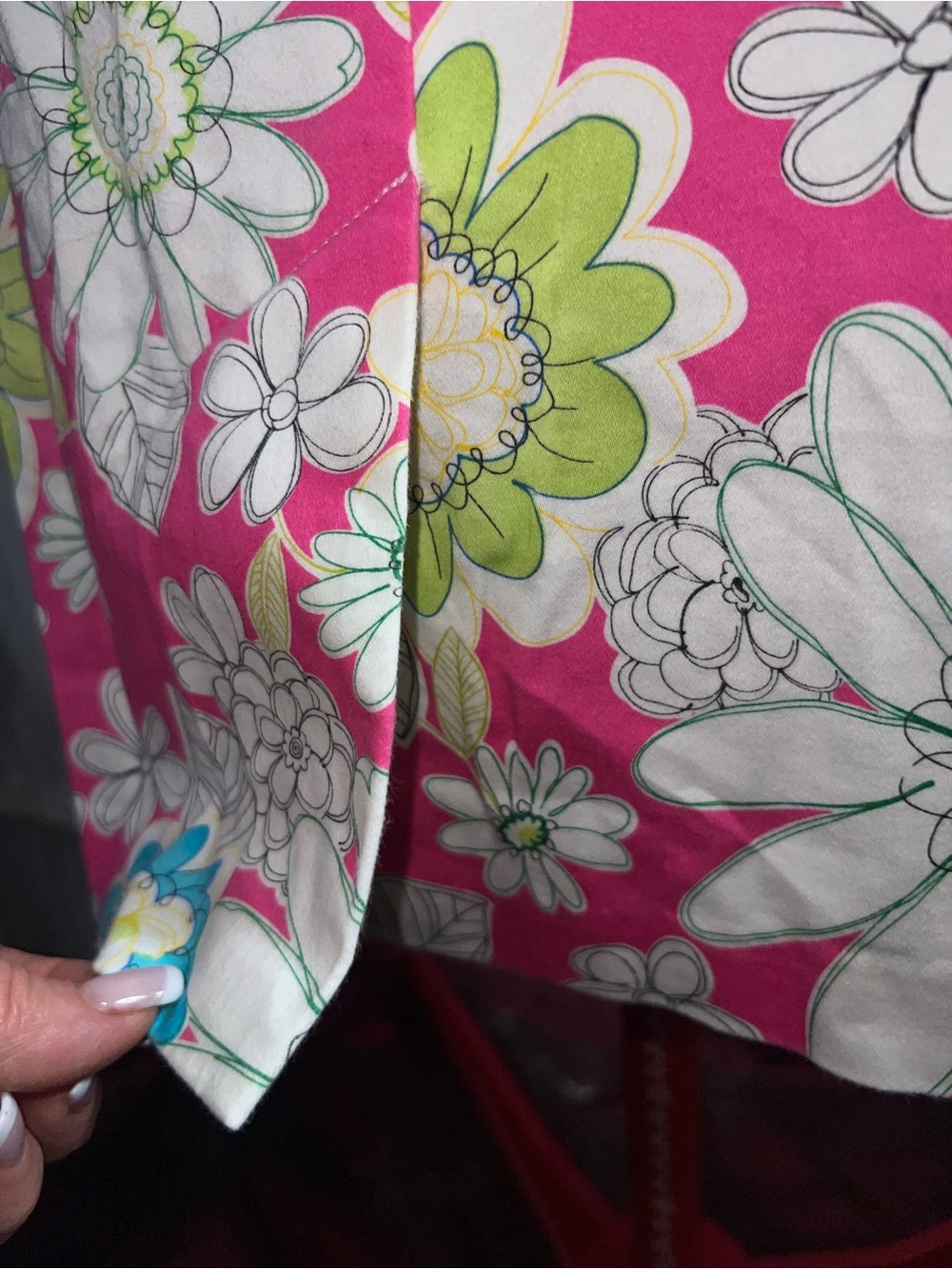 Chadwicks Pink Floral Sleeveless Shift Dress size 12 - Picture 6 of 7